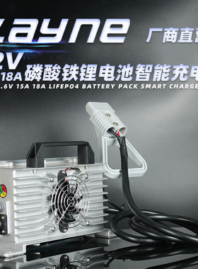 电动车用87.6V磷酸铁锂电池组24串 72V15A 18A防水充电器智能110V