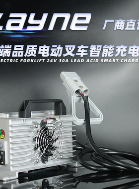 Zayne 24V30A40A防水智能充电机适用杭州堆高电动叉车铅酸电池