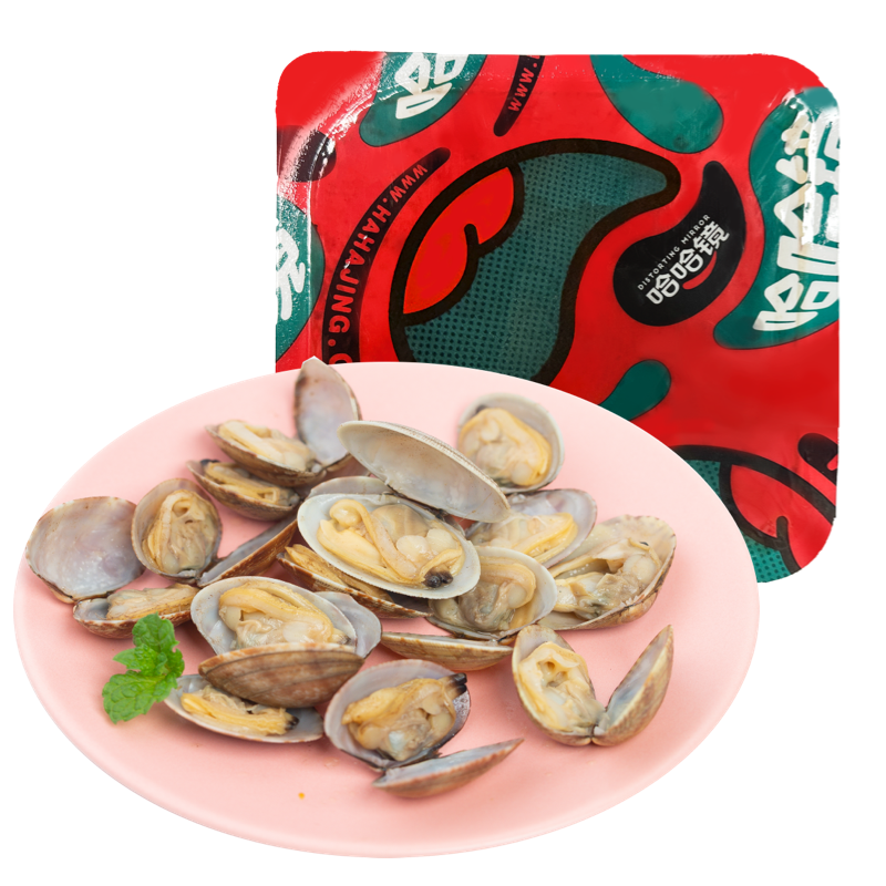 【哈哈镜食品旗舰店】锁鲜装 花蛤148g 海鲜特色休闲卤味零食