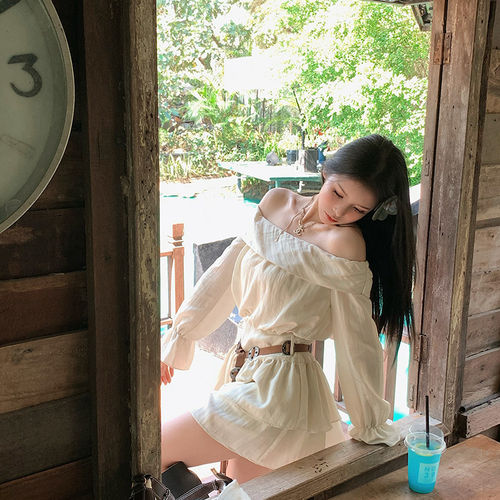 Onelady波西米亚一字肩