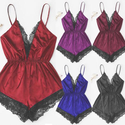 New sexy lingerie home sexy lace sling oily cloth jumpsuit