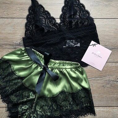 Underwear lace three-point sexy suspender pajama set女睡衣
