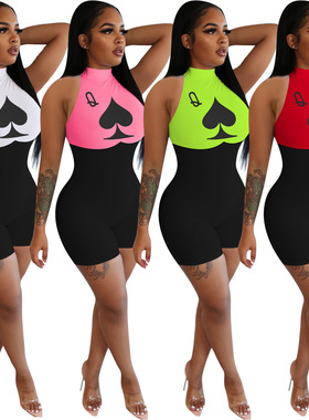 Summer Jumpsuits  Skinny Knee Length Playsuits Beach Holiday