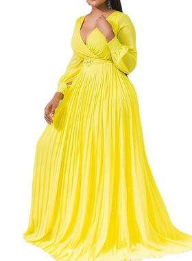 African women's elegant long dress female clothes 3xl 5xl