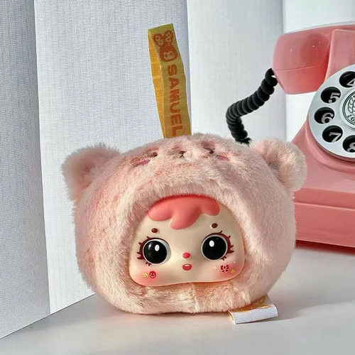 正版三小毛小小动物毛绒盲盒