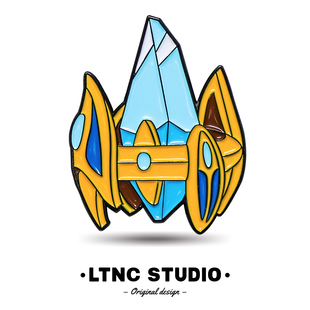 ins徽章 LTNC自制 星际争霸SC2 游戏周边神族水晶塔 金属烤漆胸针