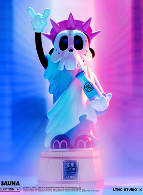 LTNC 远东一条龙设计会所 联名桑拿之王潮流玩具自由死神潮玩摆件