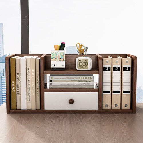 桌上小型书架桌面书本收纳架简易多层学生宿舍书桌收纳整理置物架