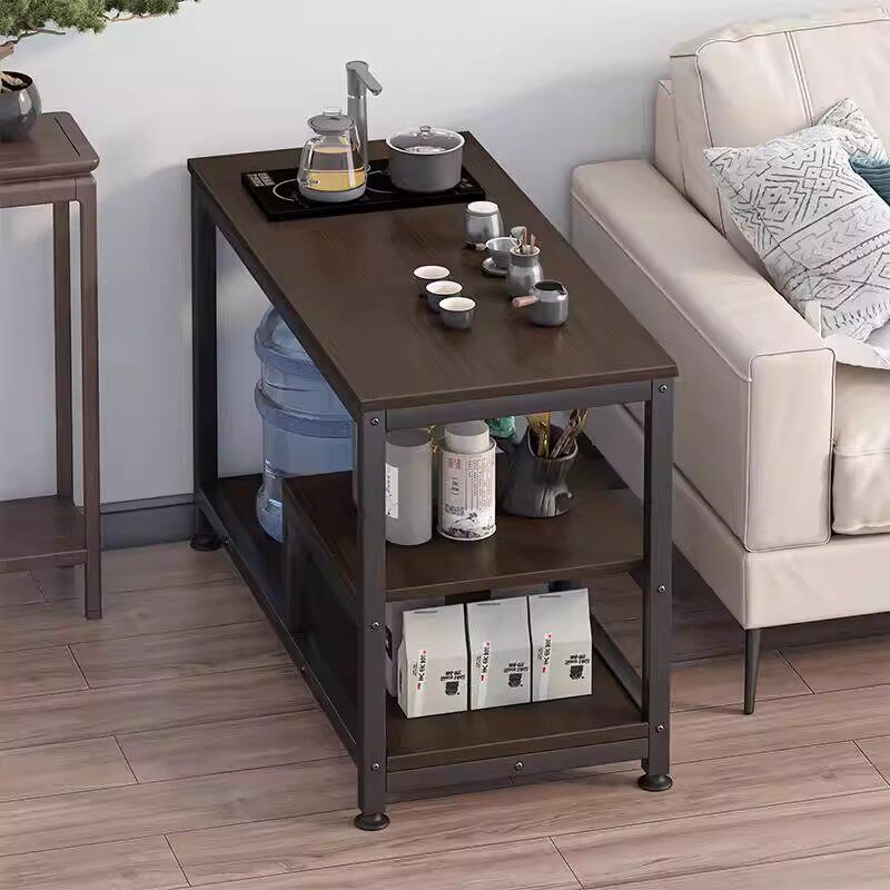 茶桌家用小茶台沙发边几侧边柜客厅可移动茶几置物架桌子茶水柜