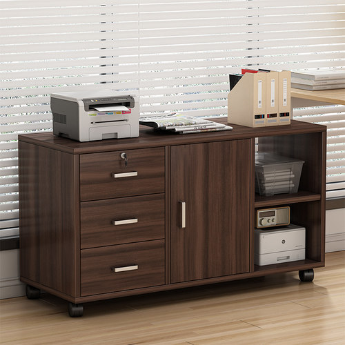 1.2mm带锁办公桌小型收纳落地