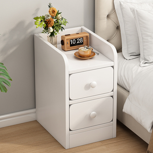 超窄款20/25/30cm床头柜小型收纳柜子简约现代卧室床边夹缝置物架