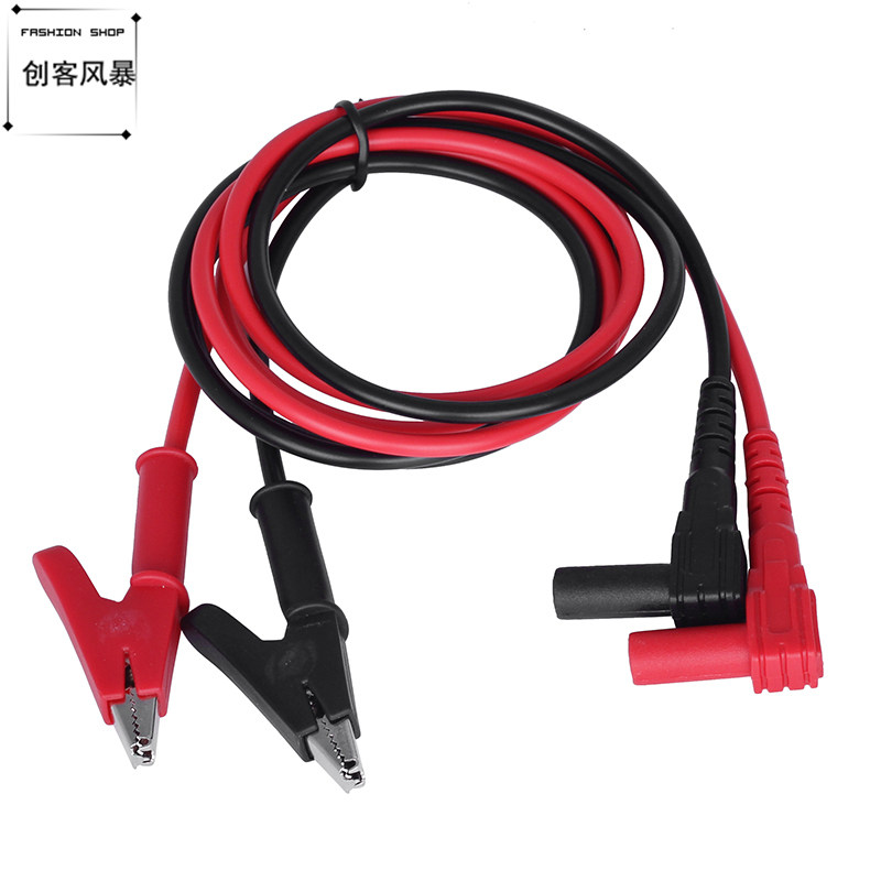 万用表笔鳄鱼夹实验测试线香蕉DC头电源连接线4MM电容夹五金配件