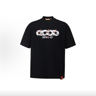 GB-GOODBRAND M26SS 马年植绒刺绣赛马时尚短袖 T恤 男女同款