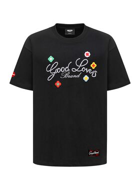 GOODBRAND立体刺绣标语短袖T恤