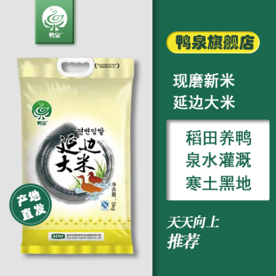 鸭泉大米5kg吉林东北延边和龙大米10斤粳米软糯真空包装 23年新米