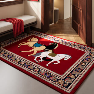 入户门地垫马年玄关大门口进门脚垫2025新款 喜庆新年室内防滑地毯