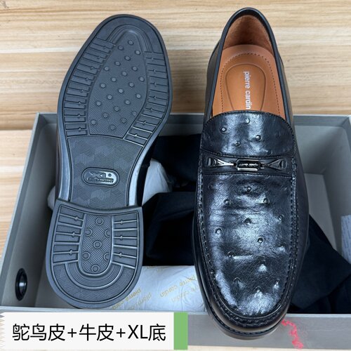 40.41.42鸵鸟皮男鞋男士商务休闲皮鞋精品超轻乐XL底福鞋