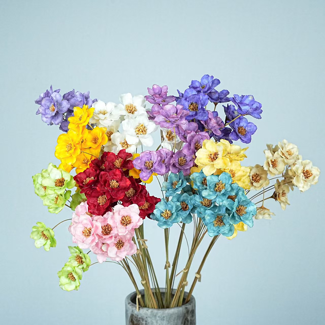 永生手工花银铃花干花花束