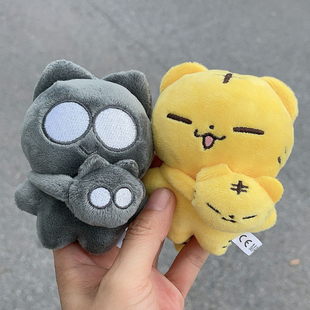 韩团seventeen全圆佑水泥猫背包挂件钥匙扣配饰小17同款包包挂饰