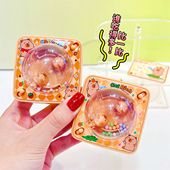 卡通水豚吃豆机趣味解压钥匙扣迷你小玩具可爱情侣闺蜜包包挂件