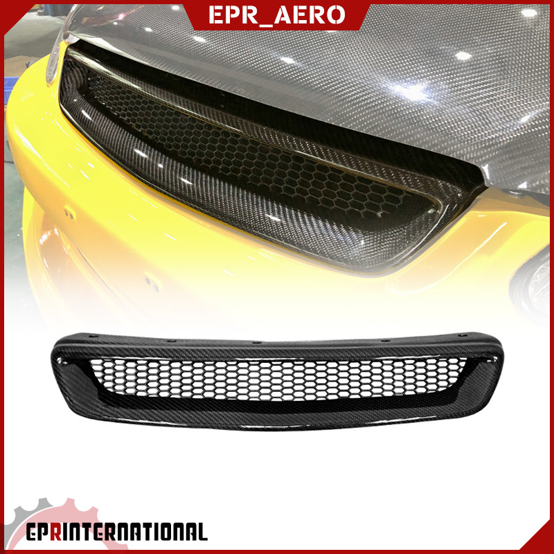六代思域Civic EK 96-98 99-00 OEM碳纤维前杠中网改装前格栅替换