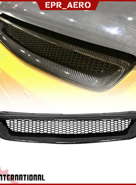 六代思域Civic EK 96-98 99-00 OEM碳纤维前杠中网改装前格栅替换