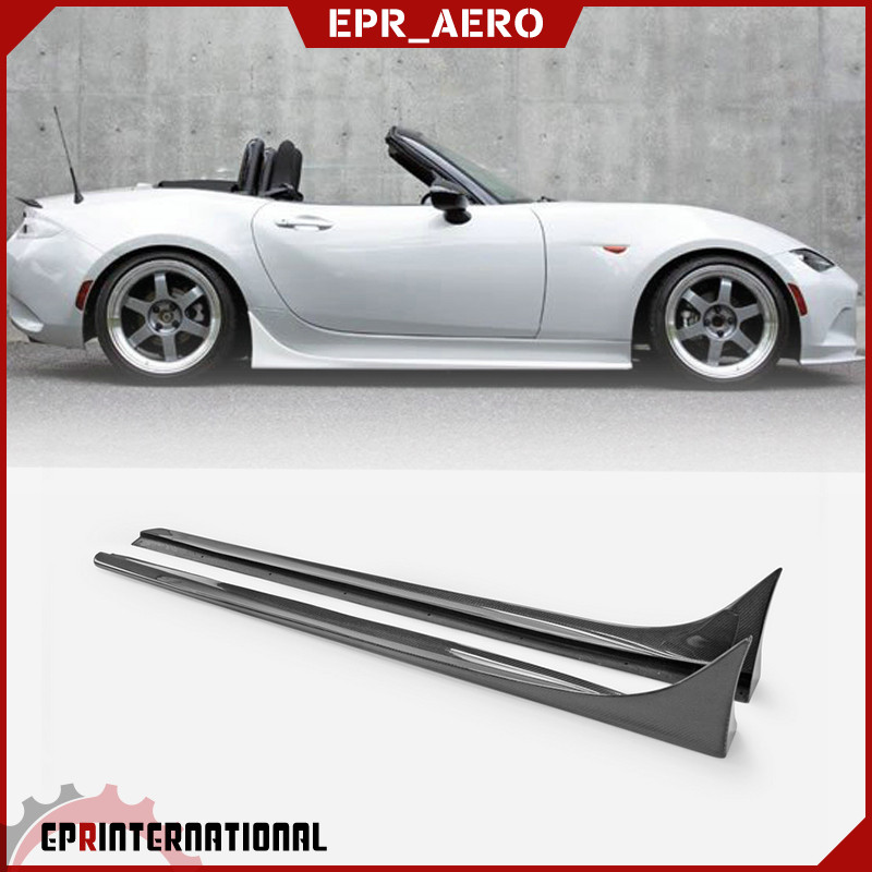 适用于马自达MX5 ND5RC Miata Roadster GV碳纤维改装侧裙 小包围
