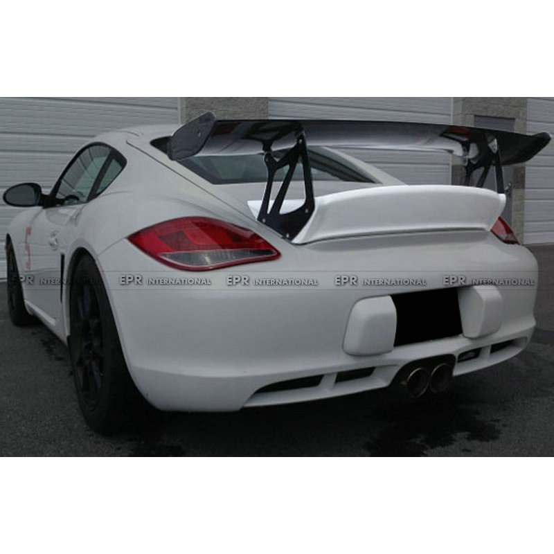 适用于保时捷06-12 Cayman 987 RS Type碳纤维改装GT大尾翼定风翼