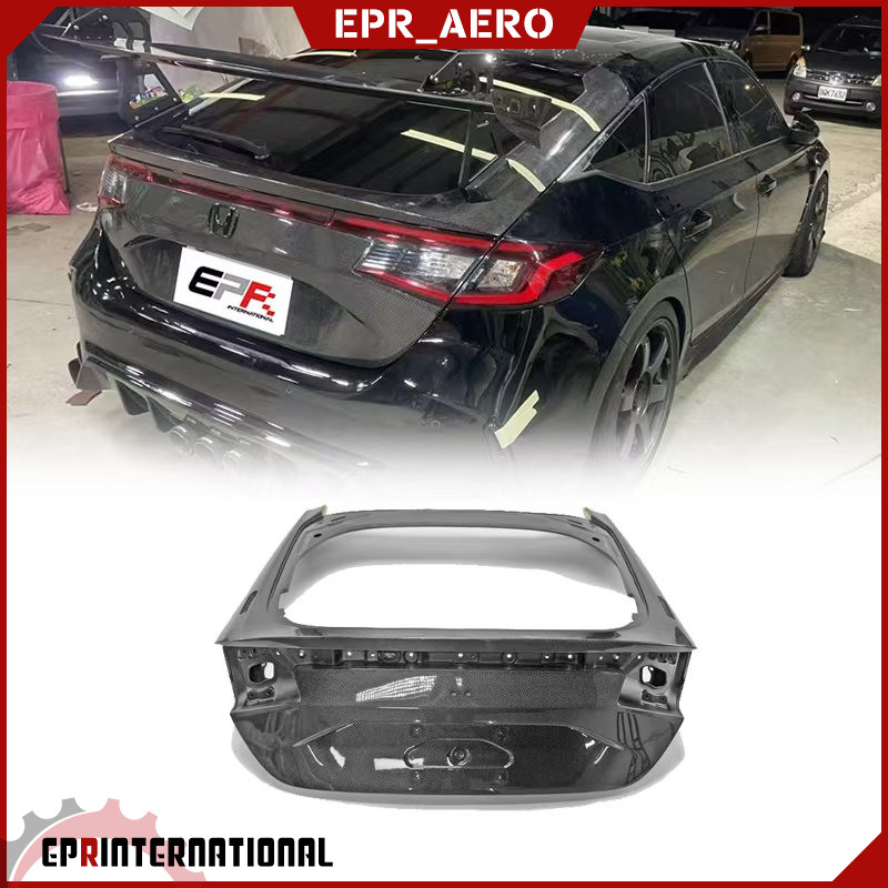 适用于本田思域FL5 Type R 碳纤维尾盖后备箱盖行李箱盖 改装替换