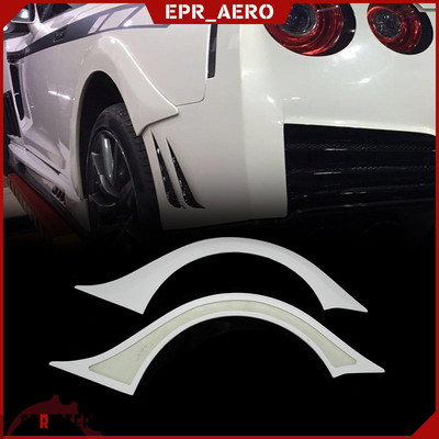 适用于日系战神GTR R35 Varis 14树脂纤维改装叶子板 后轮眉 加宽