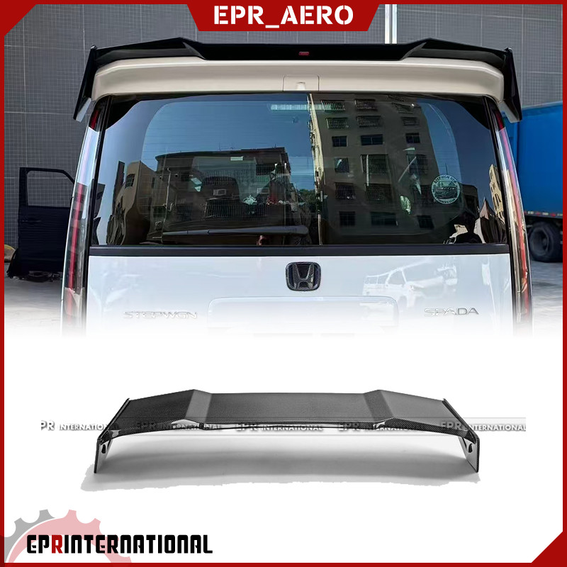 适用于本田步威 22+ Stepwgn RP8 碳纤维顶翼车顶扰流板改装定风