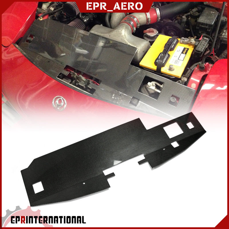 适用于马自达Mazda RX7 FD3S 碳纤维改装机盖水箱隔热板 水箱隔片