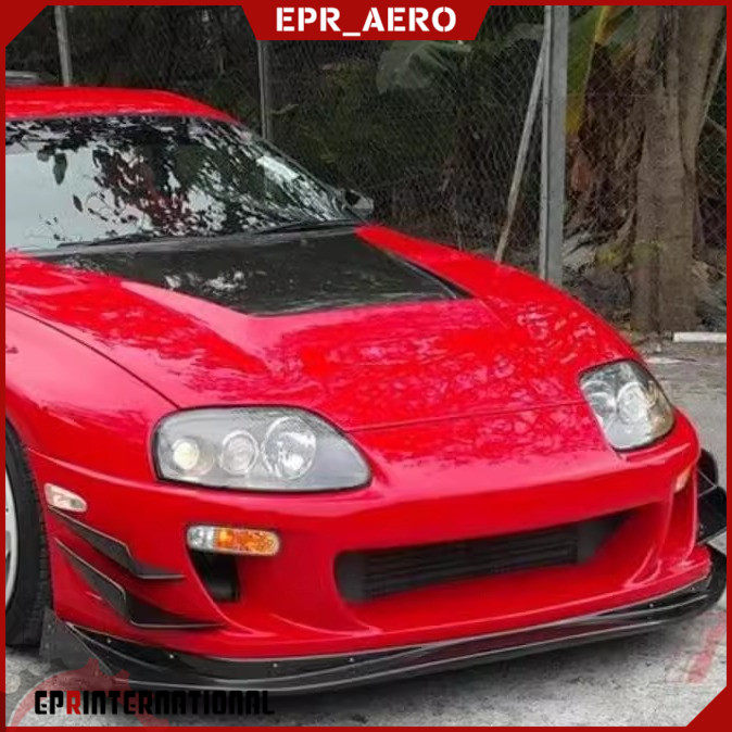 适用于丰田Supra MK4 93-98款全套VRS款大包围前唇叶子板风刀侧裙