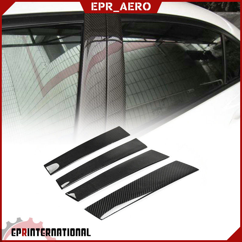 适用于九代思域Civic FB 2012 (4 Door) B柱碳纤维改装外饰窗贴件
