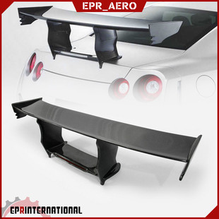 适用于战神GTR R35 NISMO碳纤维改装带刹车灯尾翼NATTK款GT大尾翼