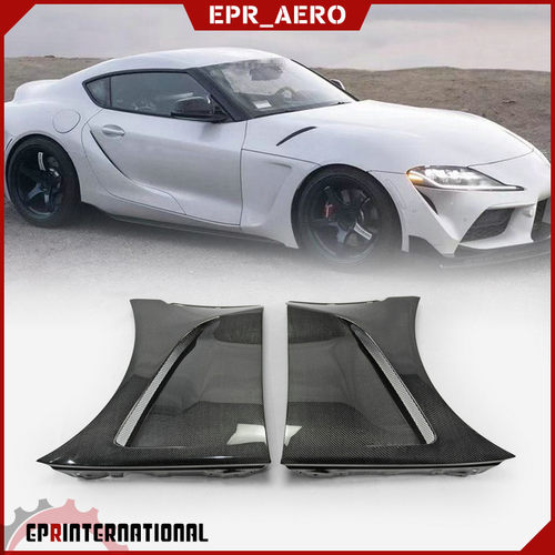 适用于丰田大魔王Supra A90 EPA碳纤维改装开孔叶子板翼子板 包围
