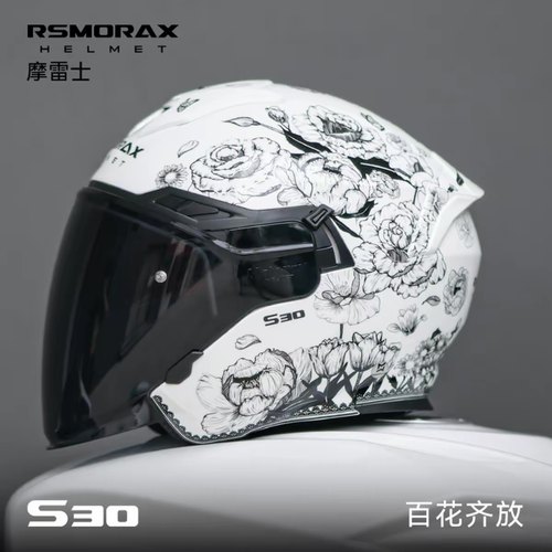 motorax半盔摩雷士s30四分之三盔