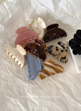 BetterMood自制~韩国醋酸小号抓夹女高级感发夹半扎发鲨鱼夹发饰