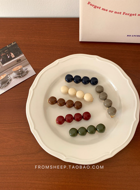 Fromsheep韩国侧边鸭嘴夹女前额刘海发夹边夹ins网红小众发卡发饰