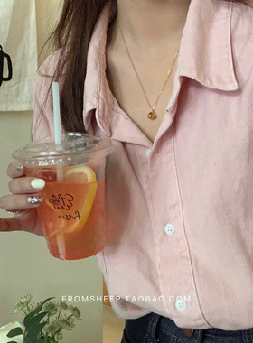 FromSheep金色豆豆锁骨项链颈链