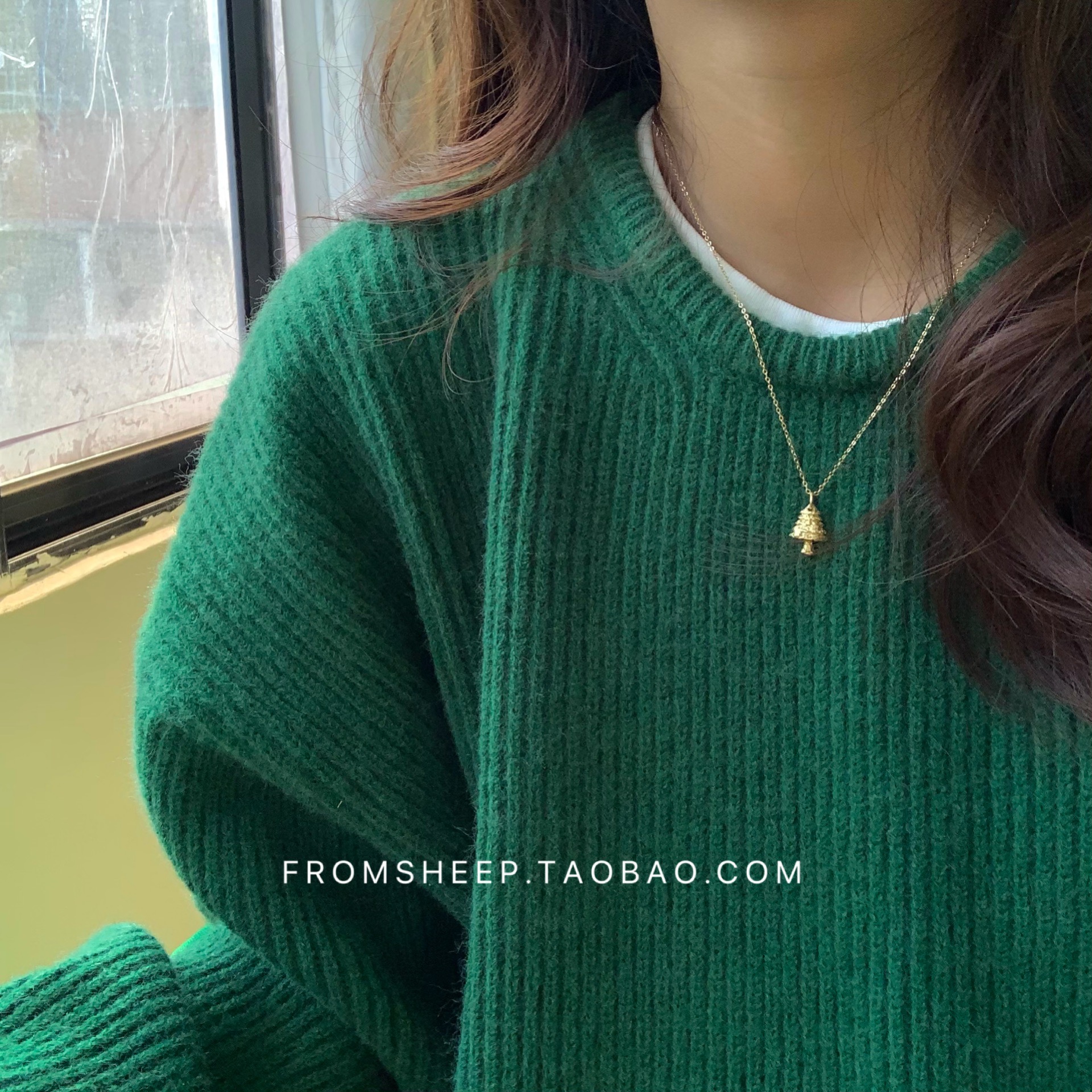 Fromsheep轻奢925纯银圣诞树项链