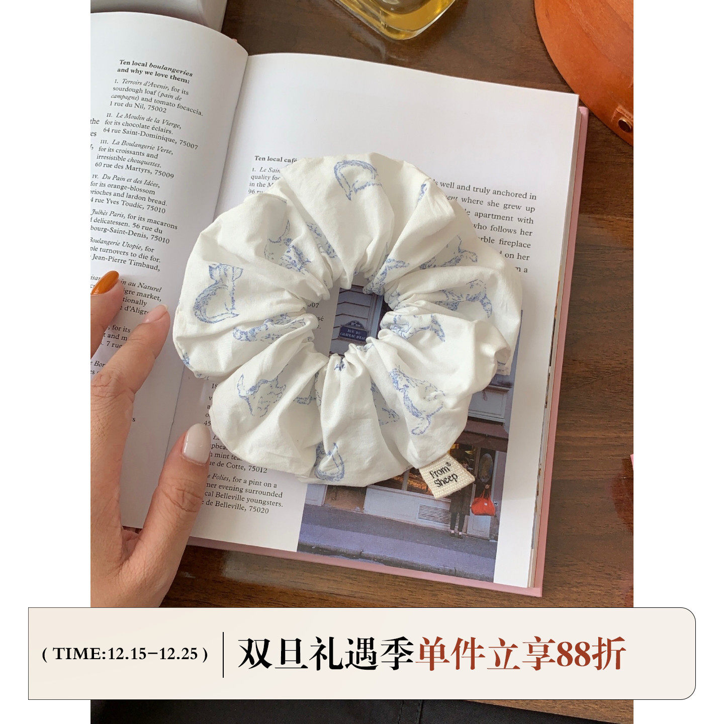 定制款韩国进口面料可爱猫咪发圈