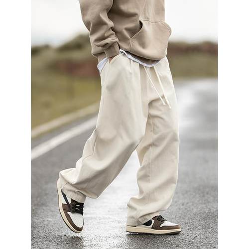 it neith BIAS潮牌纯棉直筒宽松休闲裤男高街百搭美式大码工装裤