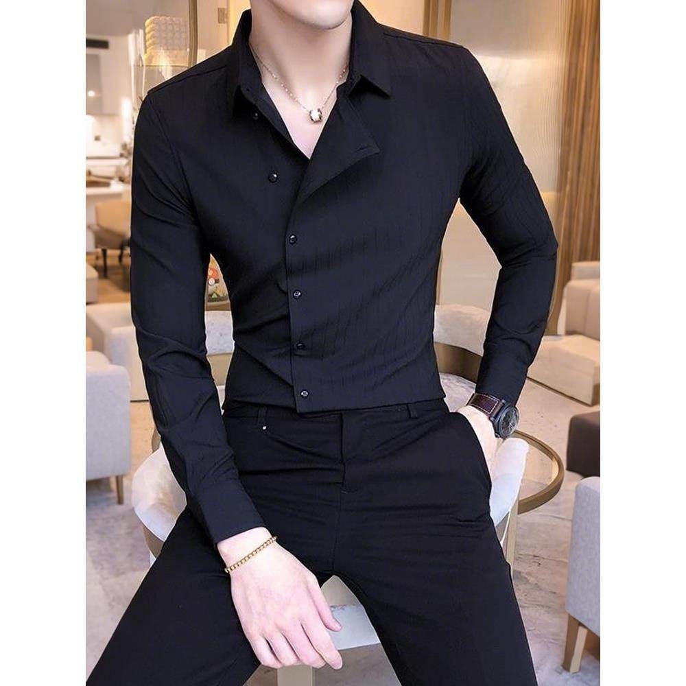 潮牌1212春秋款设计感衬衫男长袖时尚韩版帅气上衣痞帅高级感男装