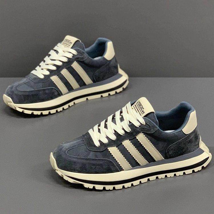 鞋子男2025新款休闲鞋三条杠软底阿甘鞋潮流厚底增高鞋覆古低帮鞋,流行男鞋,时尚休闲鞋,淘宝优惠券,粉丝福利购,淘宝优惠卷