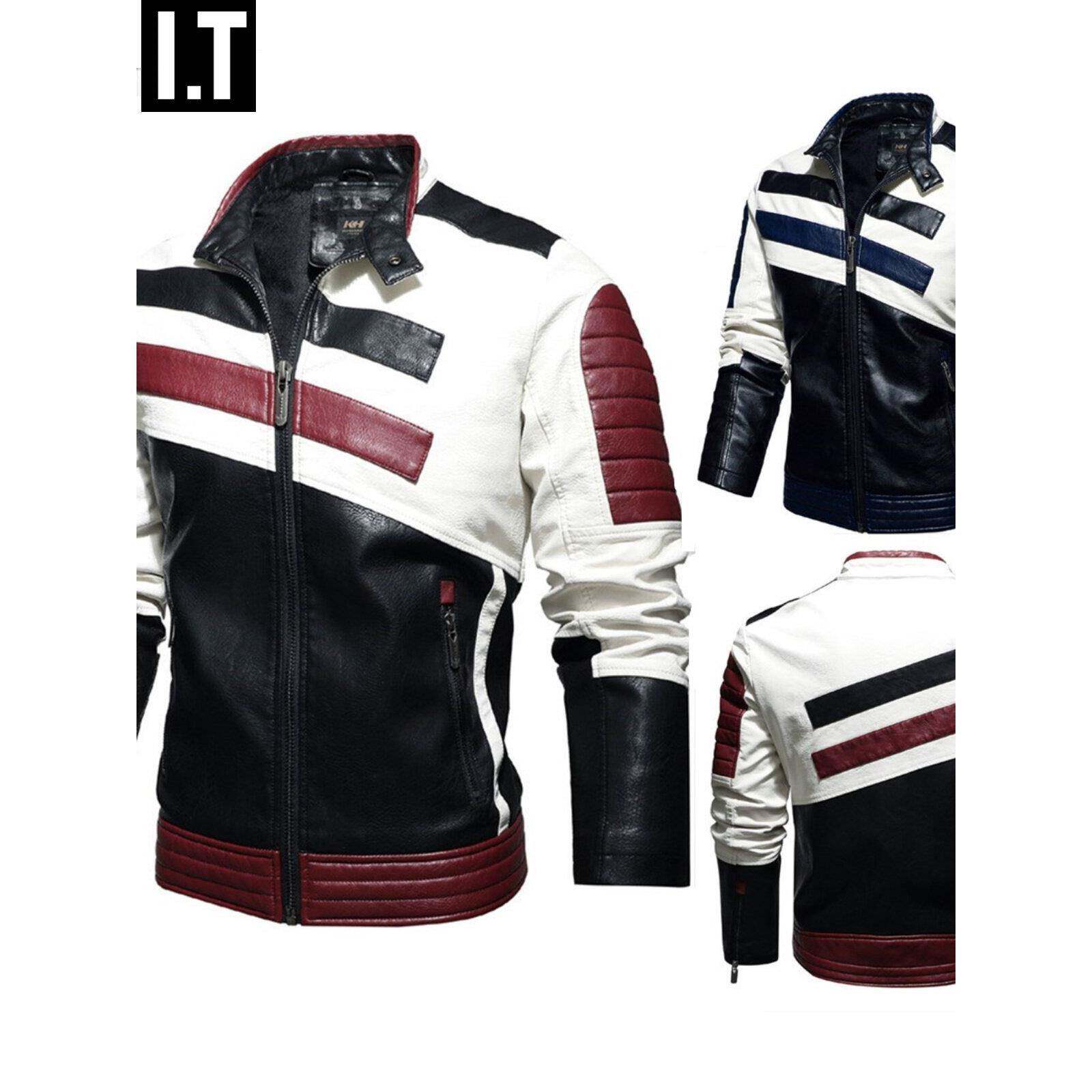 潮牌真皮皮衣男2025秋冬季新款痞帅风摩托骑行机车服夹克加绒外套