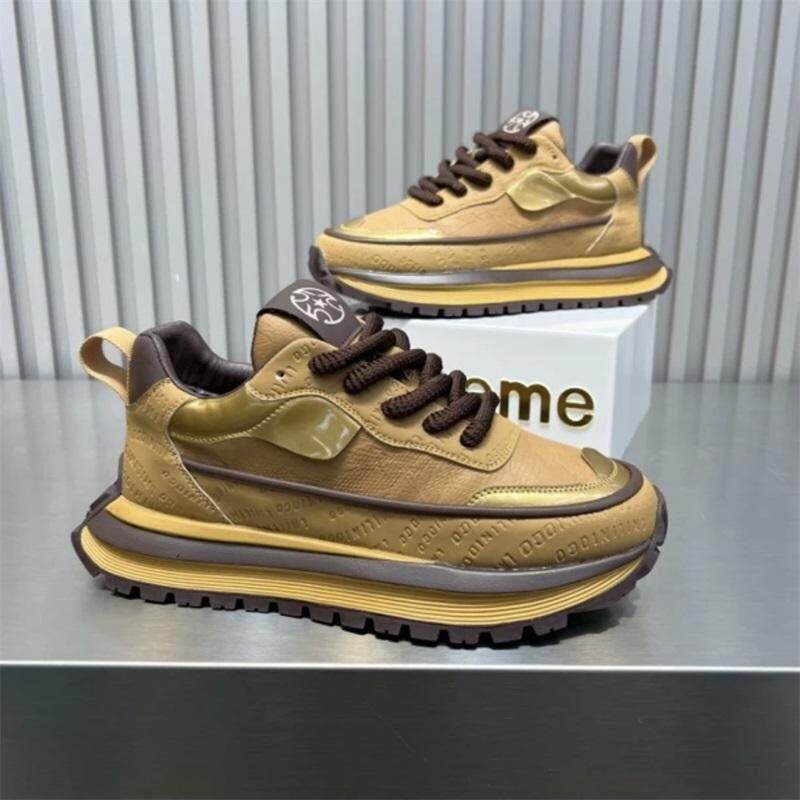 潮牌男鞋冬季新款厚底增高舒适运动鞋百搭时尚潮流青年休闲老爹鞋