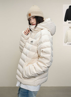 Makemore排骨羽绒服男{新链接双平台1000+}冬超高充绒量宽松外套