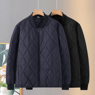 棉衣男士冬季新款加厚羽丝棉服棒球领休闲棉袄子潮流加厚保暖外套