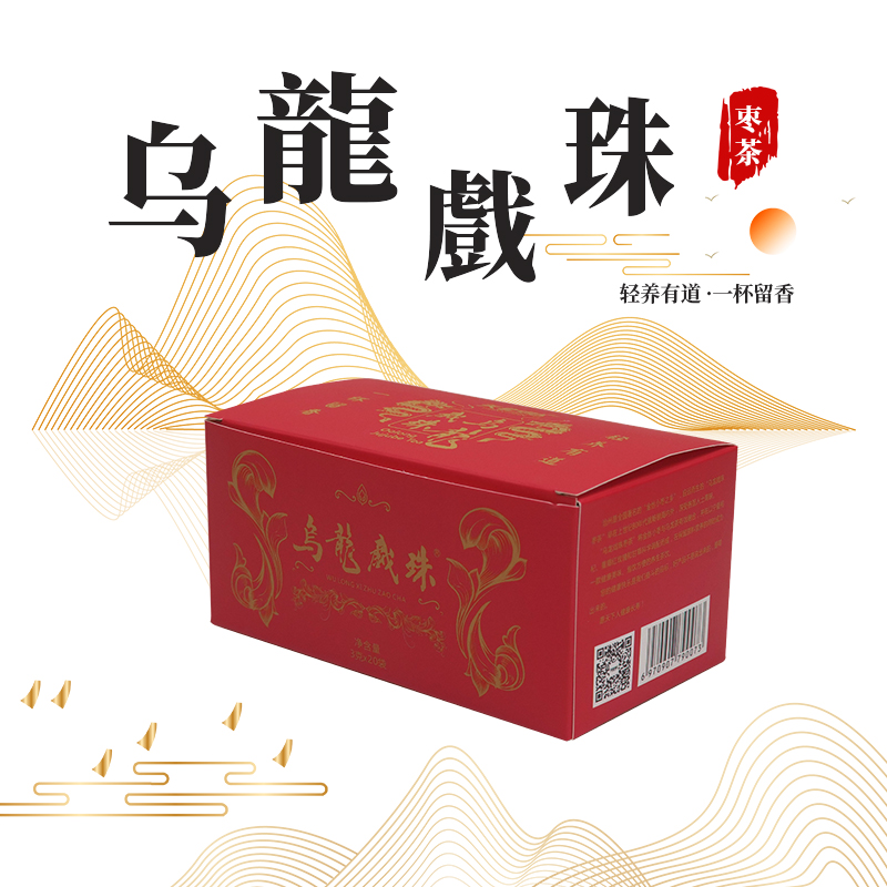 乌龙戏珠枣茶金丝红枣茶